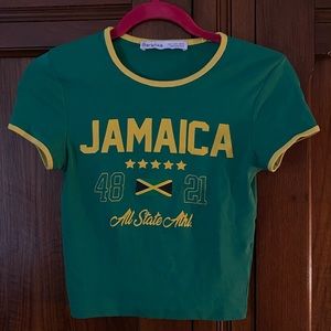 Bershka Jamaica Baby Tee
